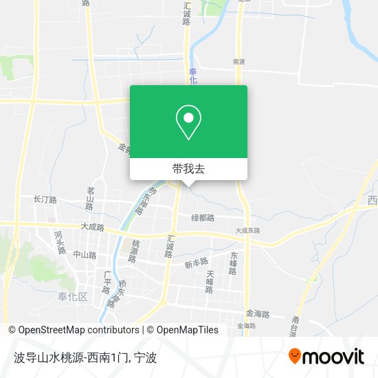 波导山水桃源-西南1门地图