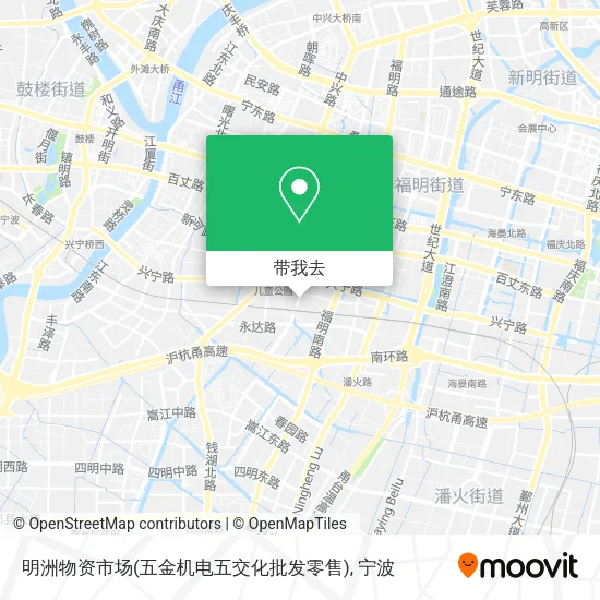 明洲物资市场(五金机电五交化批发零售)地图