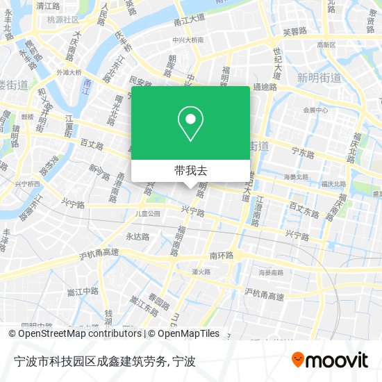 宁波市科技园区成鑫建筑劳务地图