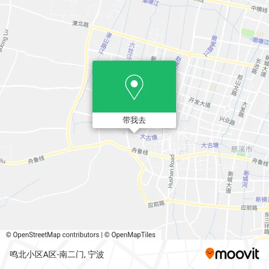鸣北小区A区-南二门地图