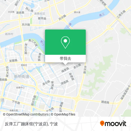 反弹工厂蹦床馆(宁波店)地图
