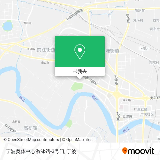 宁波奥体中心游泳馆-3号门地图