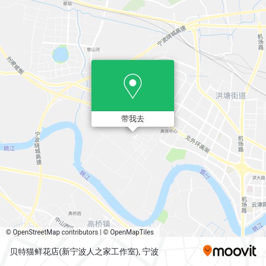 贝特猫鲜花店(新宁波人之家工作室)地图