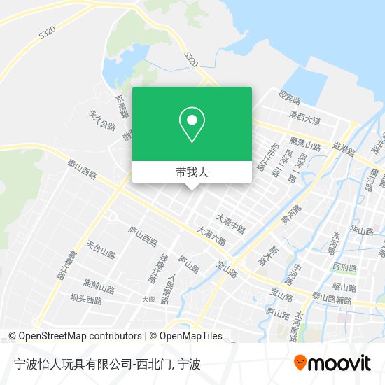 宁波怡人玩具有限公司-西北门地图