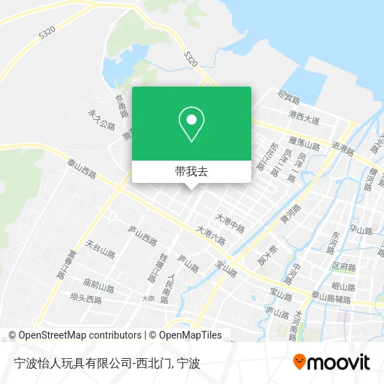 宁波怡人玩具有限公司-西北门地图