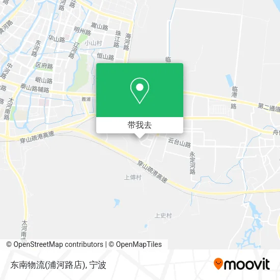 东南物流(浦河路店)地图