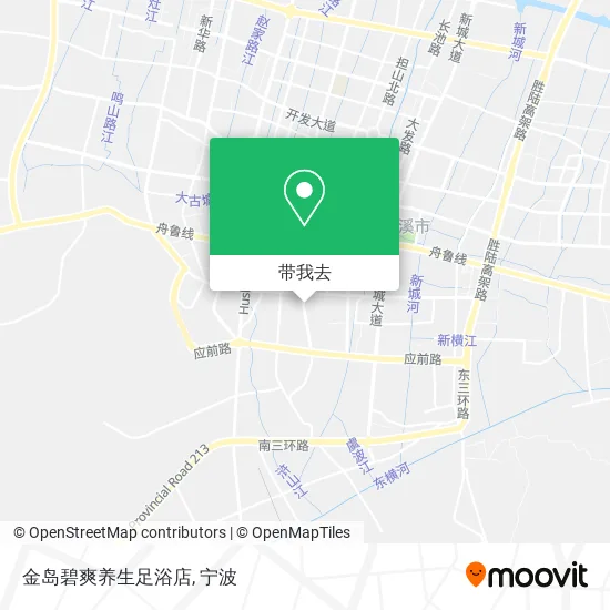 金岛碧爽养生足浴店地图