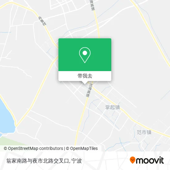 翁家南路与夜市北路交叉口地图