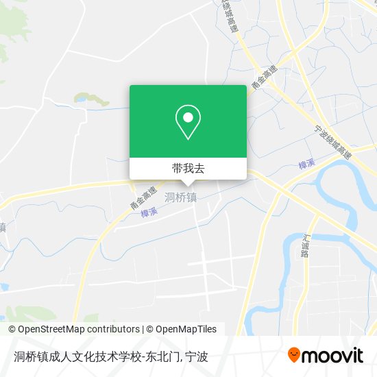 洞桥镇成人文化技术学校-东北门地图