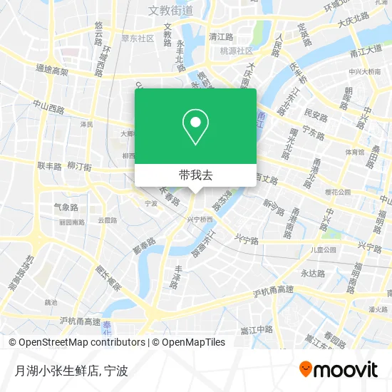 月湖小张生鲜店地图