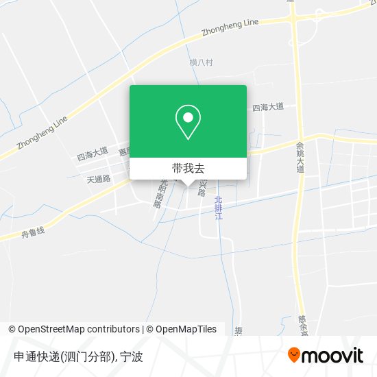 申通快递(泗门分部)地图