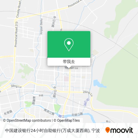 中国建设银行24小时自助银行(万成大厦西南)地图