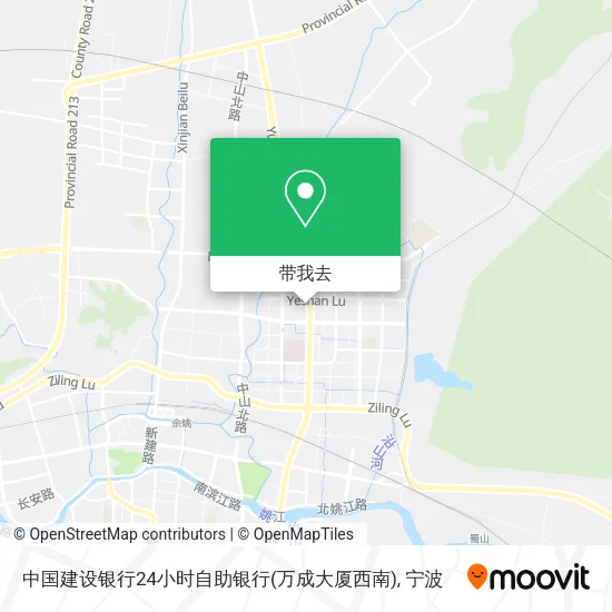 中国建设银行24小时自助银行(万成大厦西南)地图