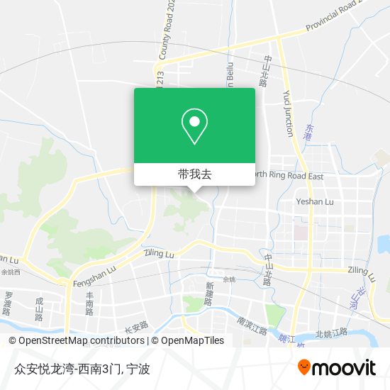 众安悦龙湾-西南3门地图