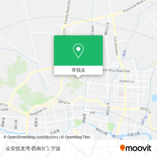 众安悦龙湾-西南3门地图