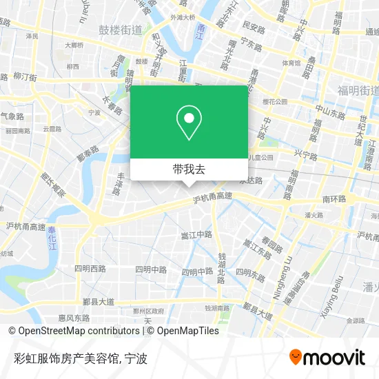 彩虹服饰房产美容馆地图