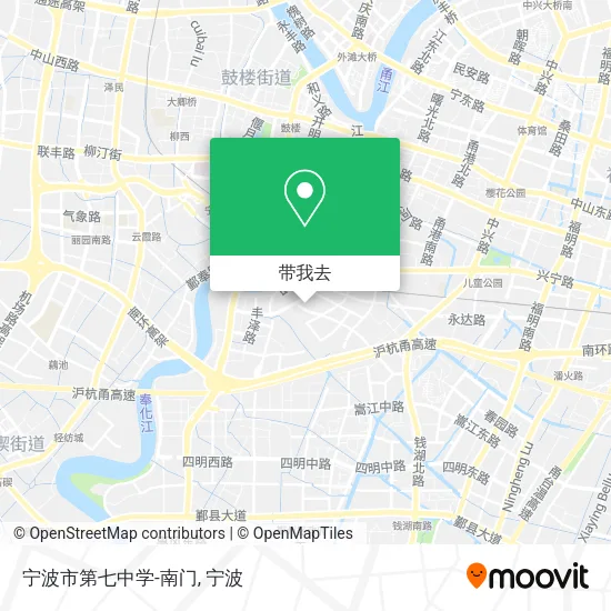 宁波市第七中学-南门地图