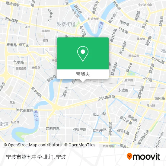 宁波市第七中学-北门地图