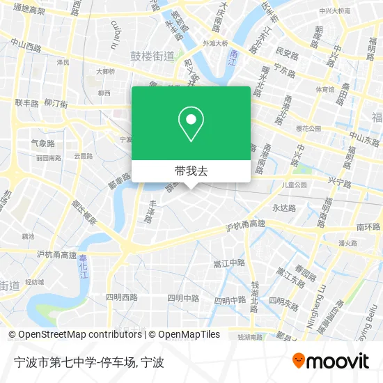 宁波市第七中学-停车场地图