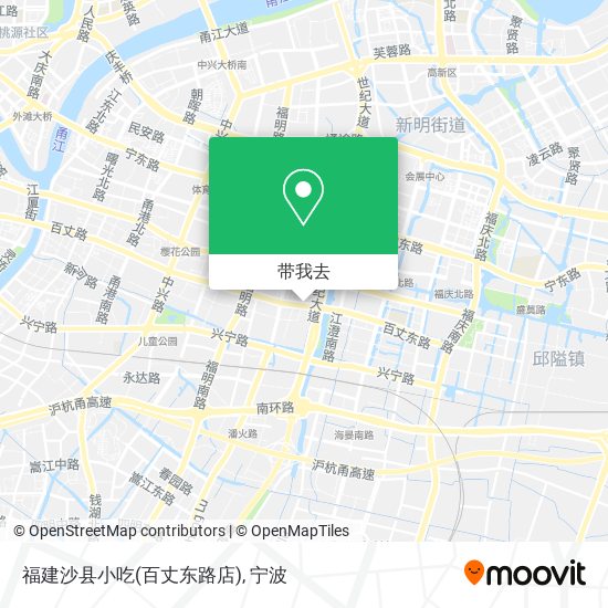 福建沙县小吃(百丈东路店)地图