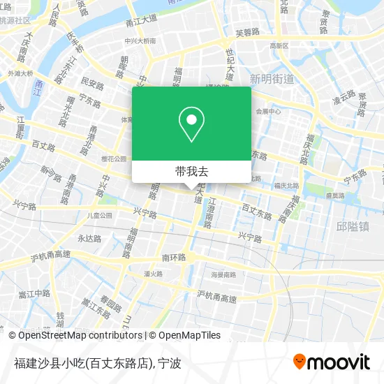福建沙县小吃(百丈东路店)地图