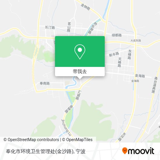 奉化市环境卫生管理处(金沙路)地图