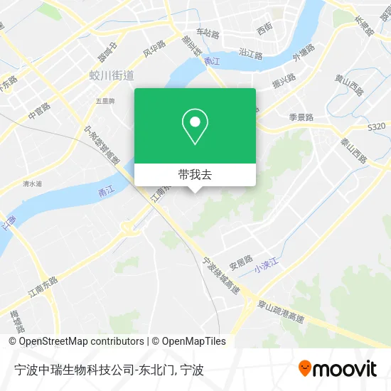 宁波中瑞生物科技公司-东北门地图