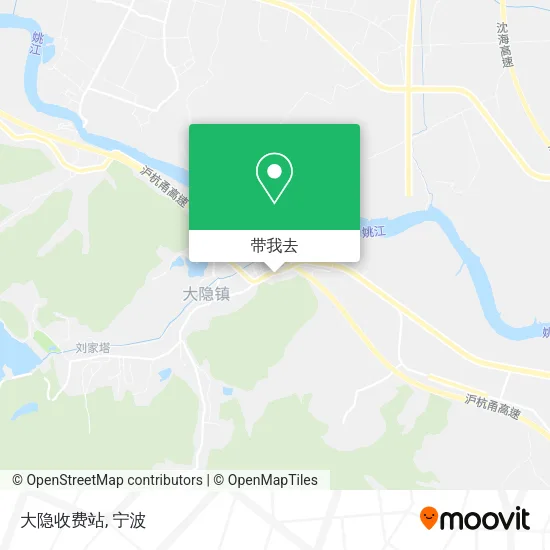 大隐收费站地图