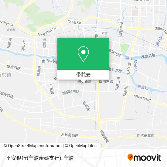 平安银行(宁波余姚支行)地图