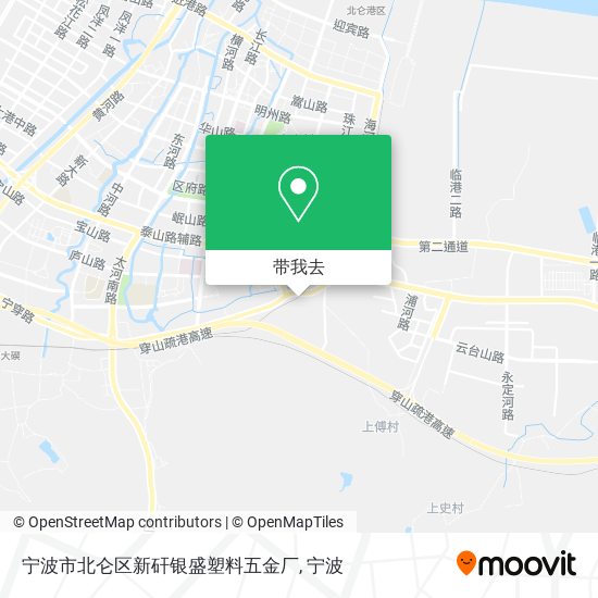 宁波市北仑区新矸银盛塑料五金厂地图