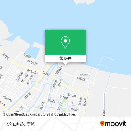 北仑山码头地图