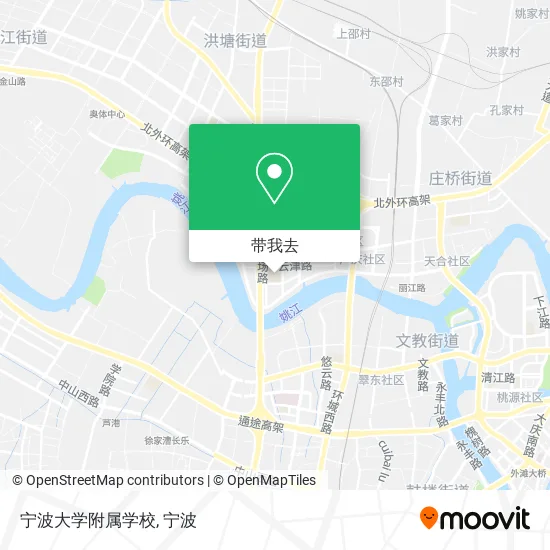 宁波大学附属学校地图