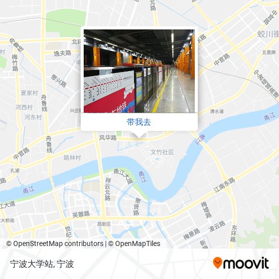 宁波大学站地图