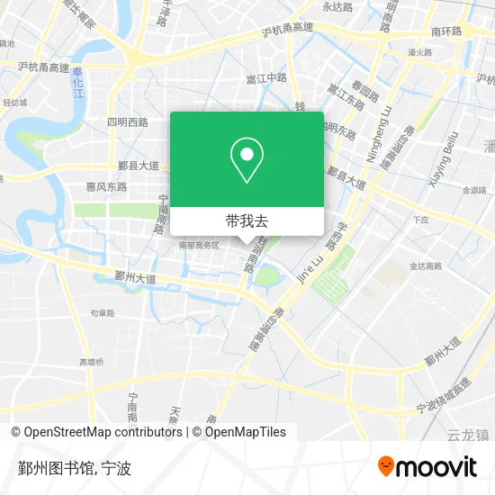 鄞州图书馆地图