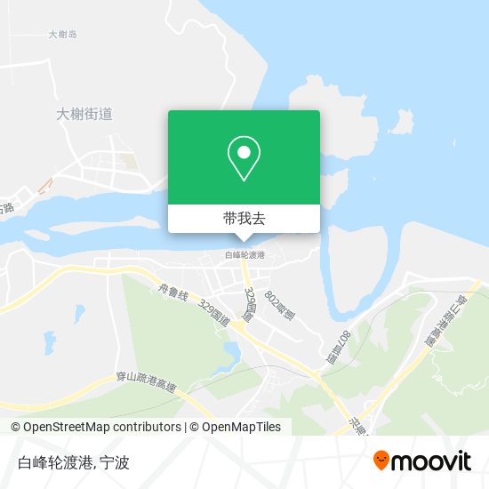 白峰轮渡港地图