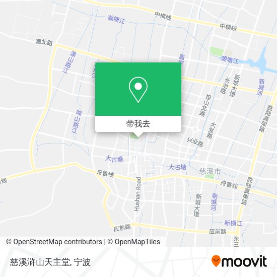 慈溪浒山天主堂地图