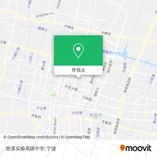 慈溪实验高级中学地图