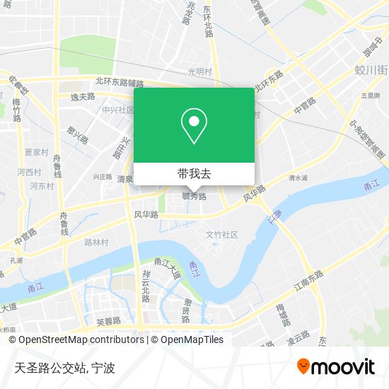 天圣路公交站地图
