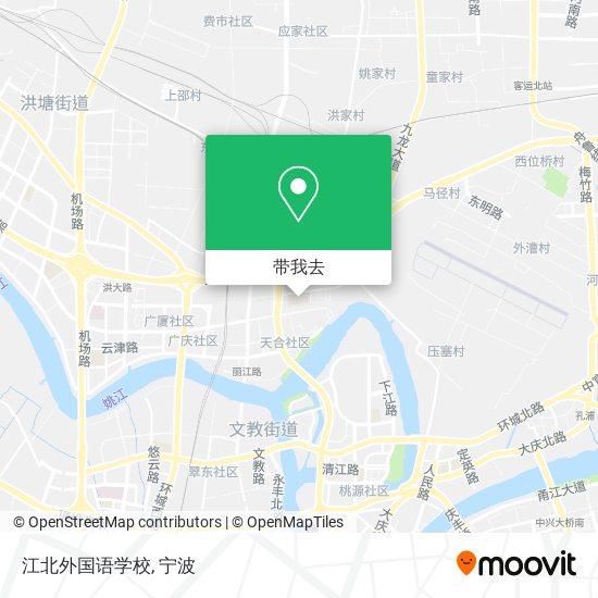 江北外国语学校地图
