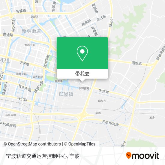 宁波轨道交通运营控制中心地图