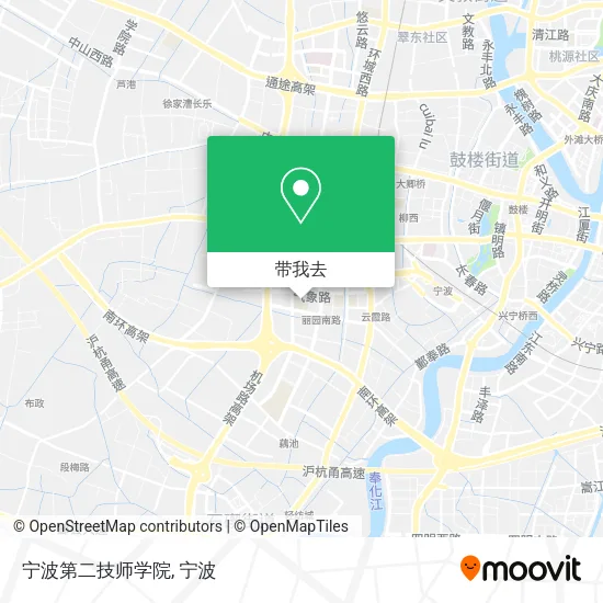宁波第二技师学院地图