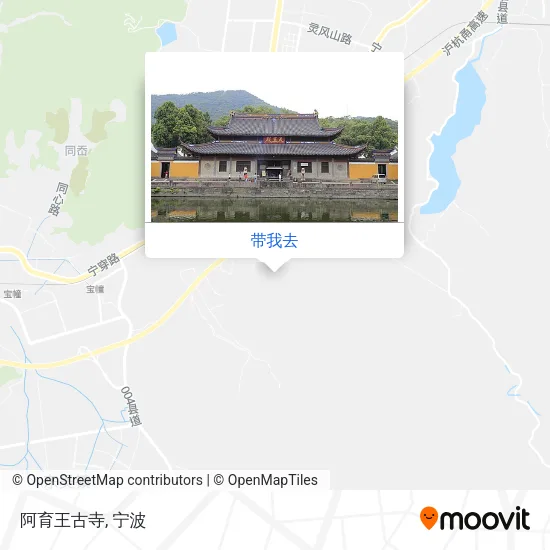 阿育王古寺地图