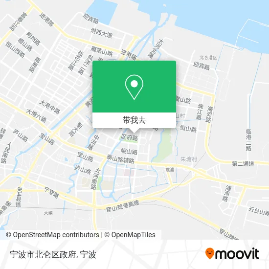 宁波市北仑区政府地图
