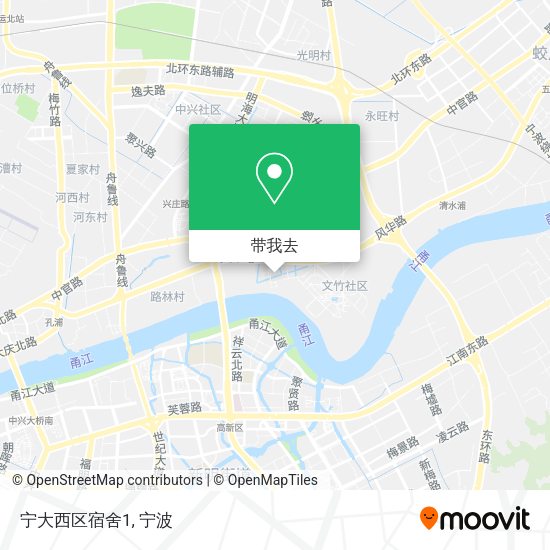宁大西区宿舍1地图