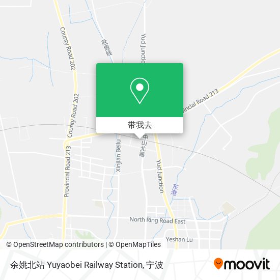 余姚北站 Yuyaobei Railway Station地图