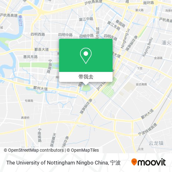 The University of Nottingham Ningbo China地图