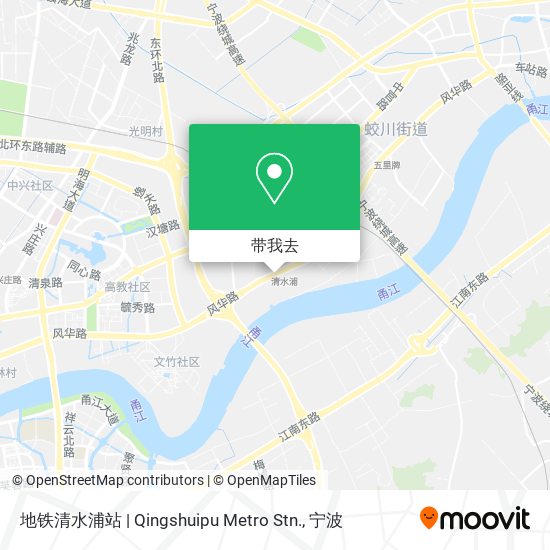 地铁清水浦站 | Qingshuipu Metro Stn.地图