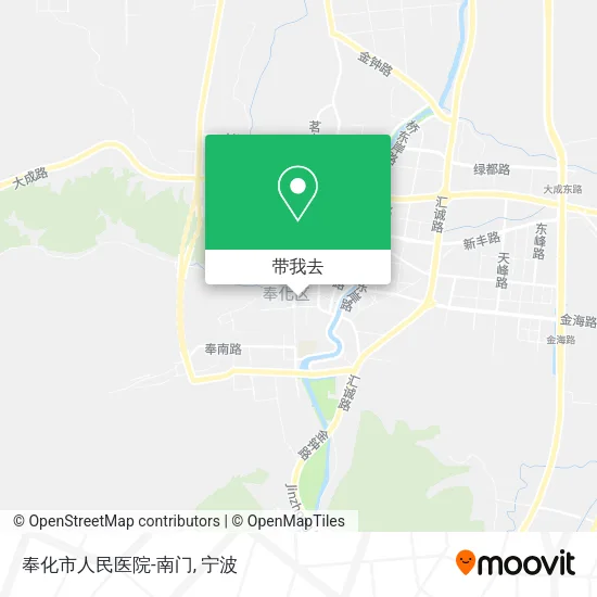 奉化市人民医院-南门地图