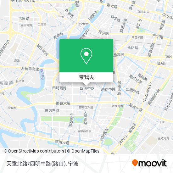 天童北路/四明中路(路口)地图