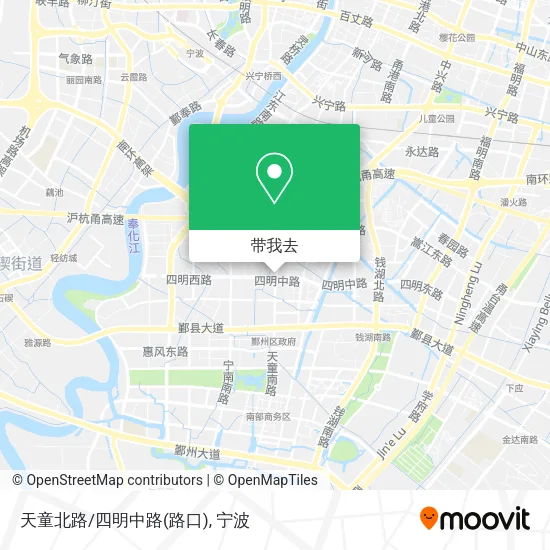 天童北路/四明中路(路口)地图